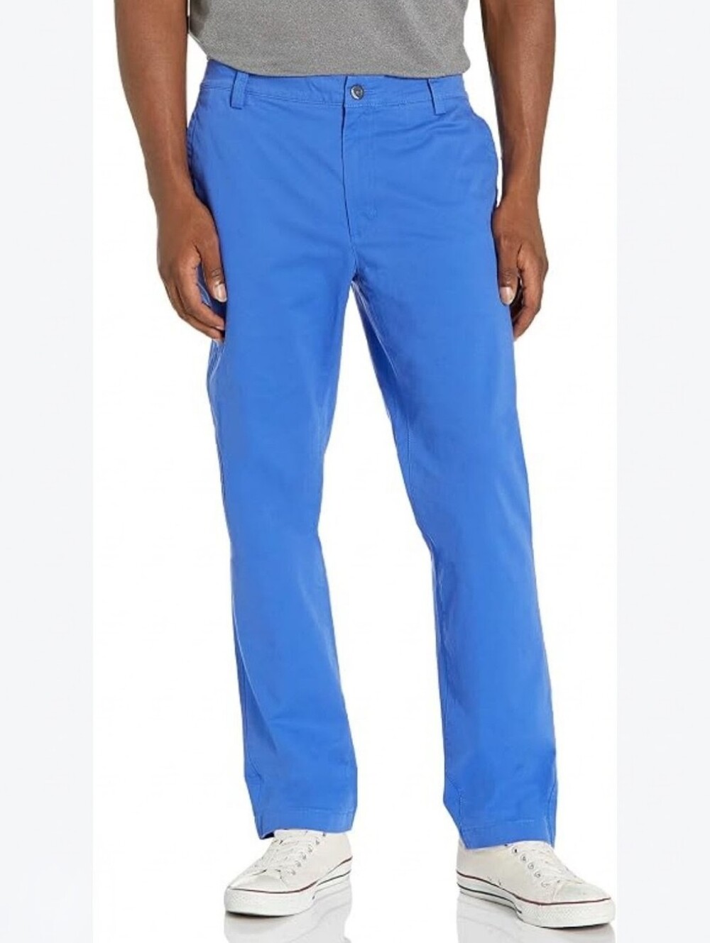 Cutter & Buck Stretch Cotton Chino Dress Pants Blue Men's 32 X32 Flat Front Golf
